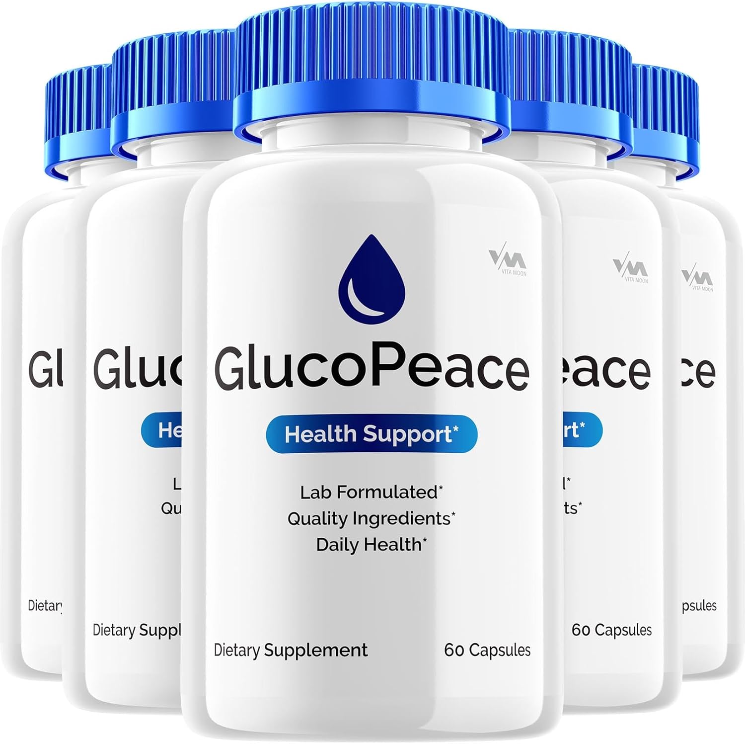 (5 Pack) Gluco Peace Supplement, GlucoPeace Capsule - Advanced Formula, Maximum Strength Reviews, 300 Capsules