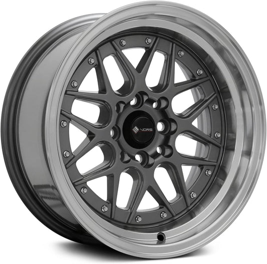 16x7 Vors VR7 4x100/4x114.3 38 Gun Metal Wheel Rim 73.1