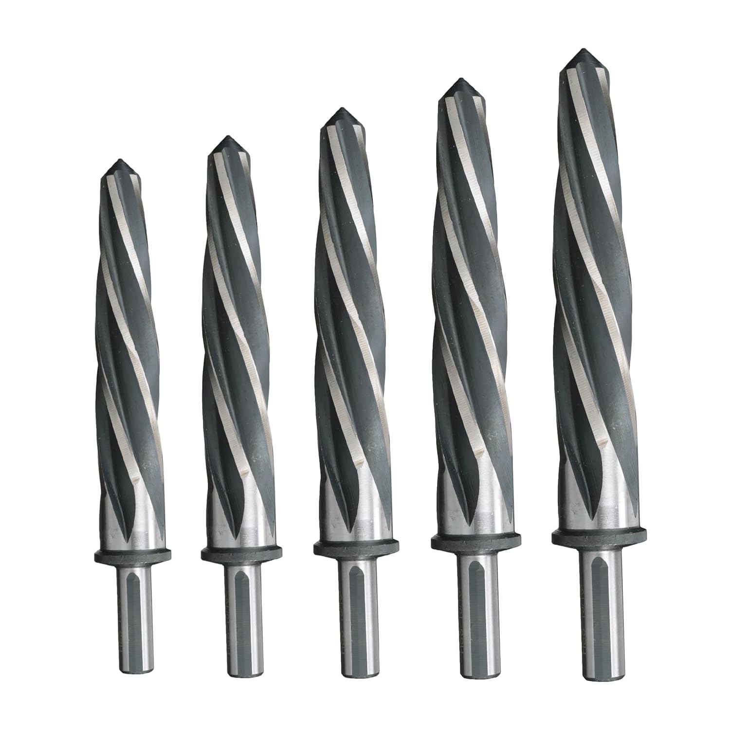 Drill America 5 Piece Bridge\/Construction Reamer Set (Sizes 3\/8", 1\/2", 5\/8", 3\/4", and 1" with 1\/2" Shank), DWR Series