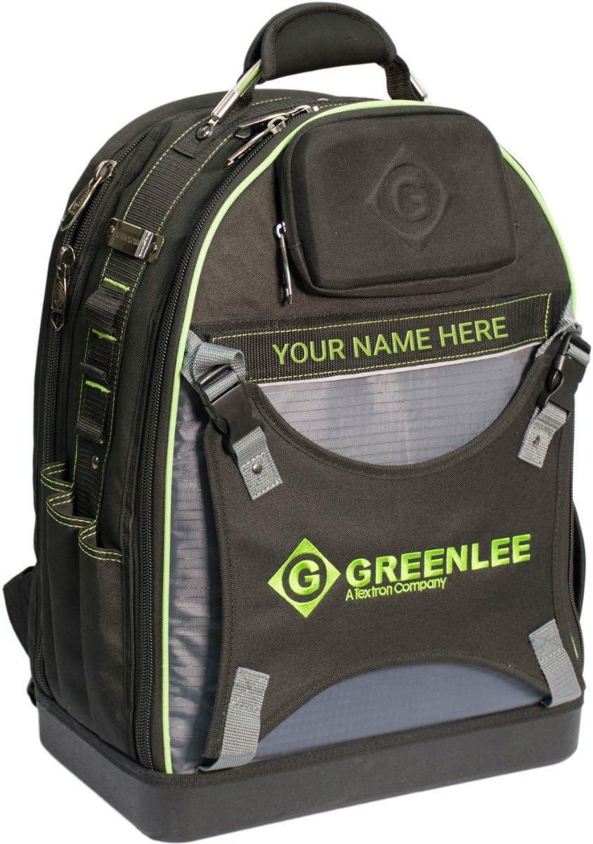 Greenlee 0158-26 Professional Tool Backpack , Black