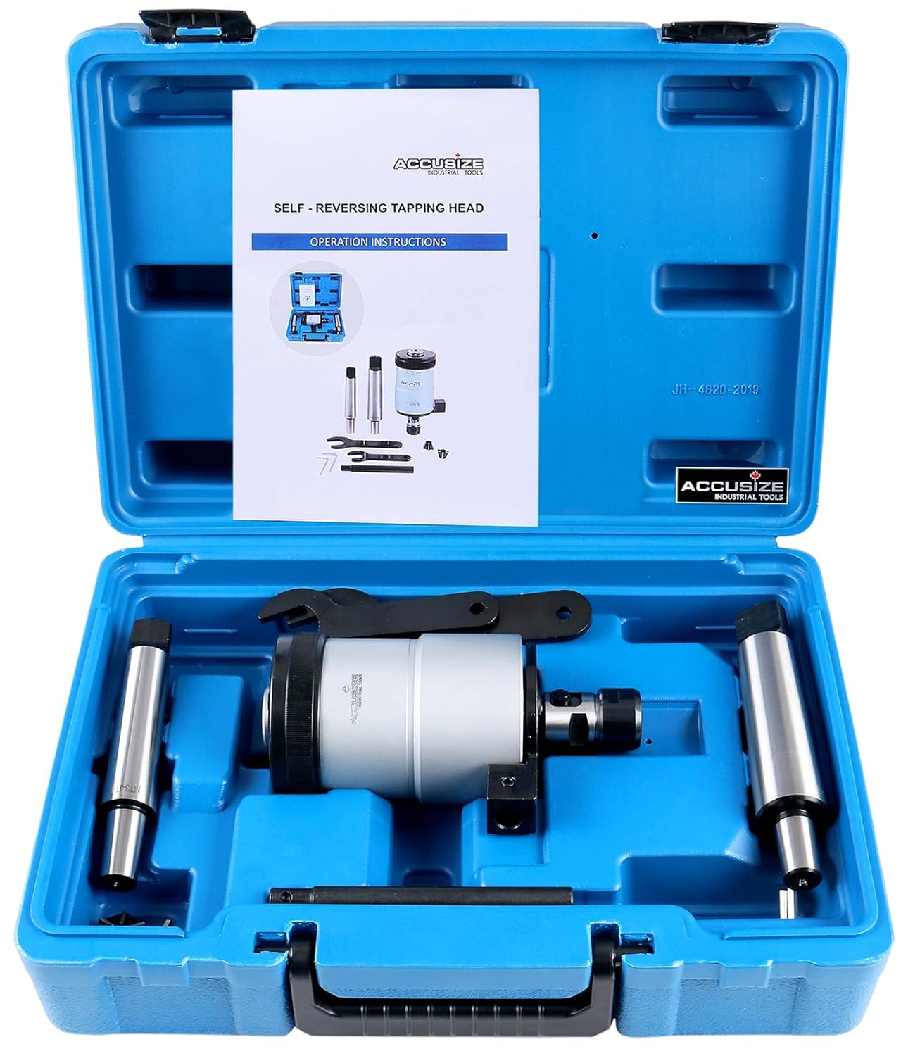 Accusize Industrial Tools 4-1/2'' / M5-M12 Self-Reversing Tapping Head, 1/8'' Npt, Jt6 Jacobs Taper, 2600-4012