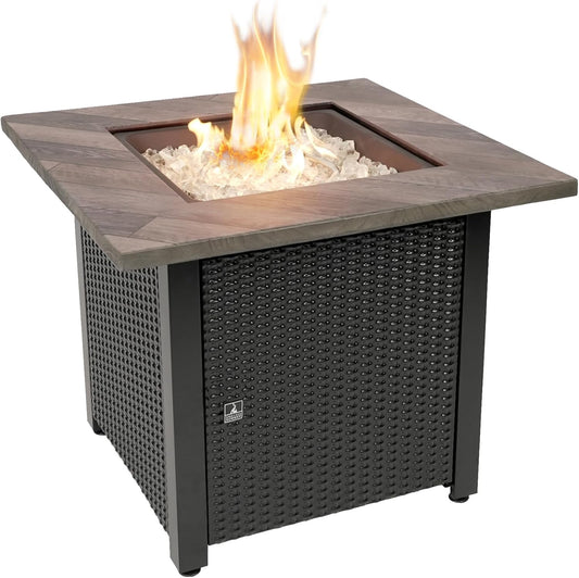 Endless Summer - The Olivia 30 Inch Square Gas Fire Table