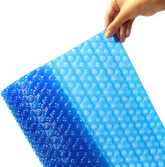 Solar Pool Cover, Solar Pool Covers Blankets Bubble Solar Pool Cover, Heavy-Duty Waterproof Thermal Blanket for Indoor Outdoor Swimming Pools, for Sun Protection Pollution Reduction