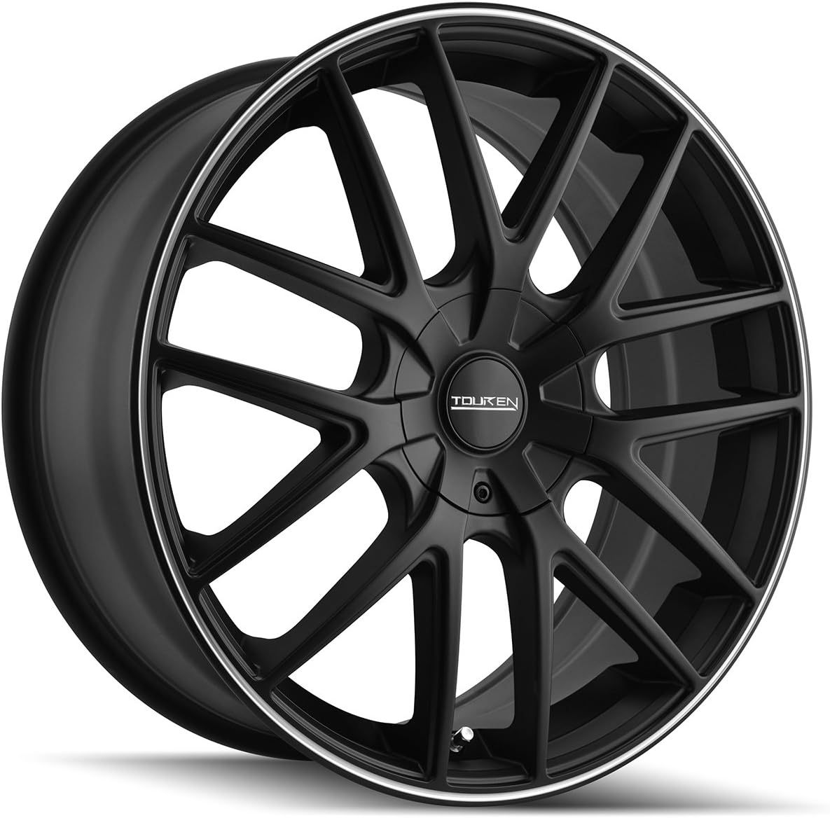 TR60 17x7.5, Bolt Pattern: 5x108/4.5, Offset: 42, MATTE BLACK/MACHINED RING, set of 1