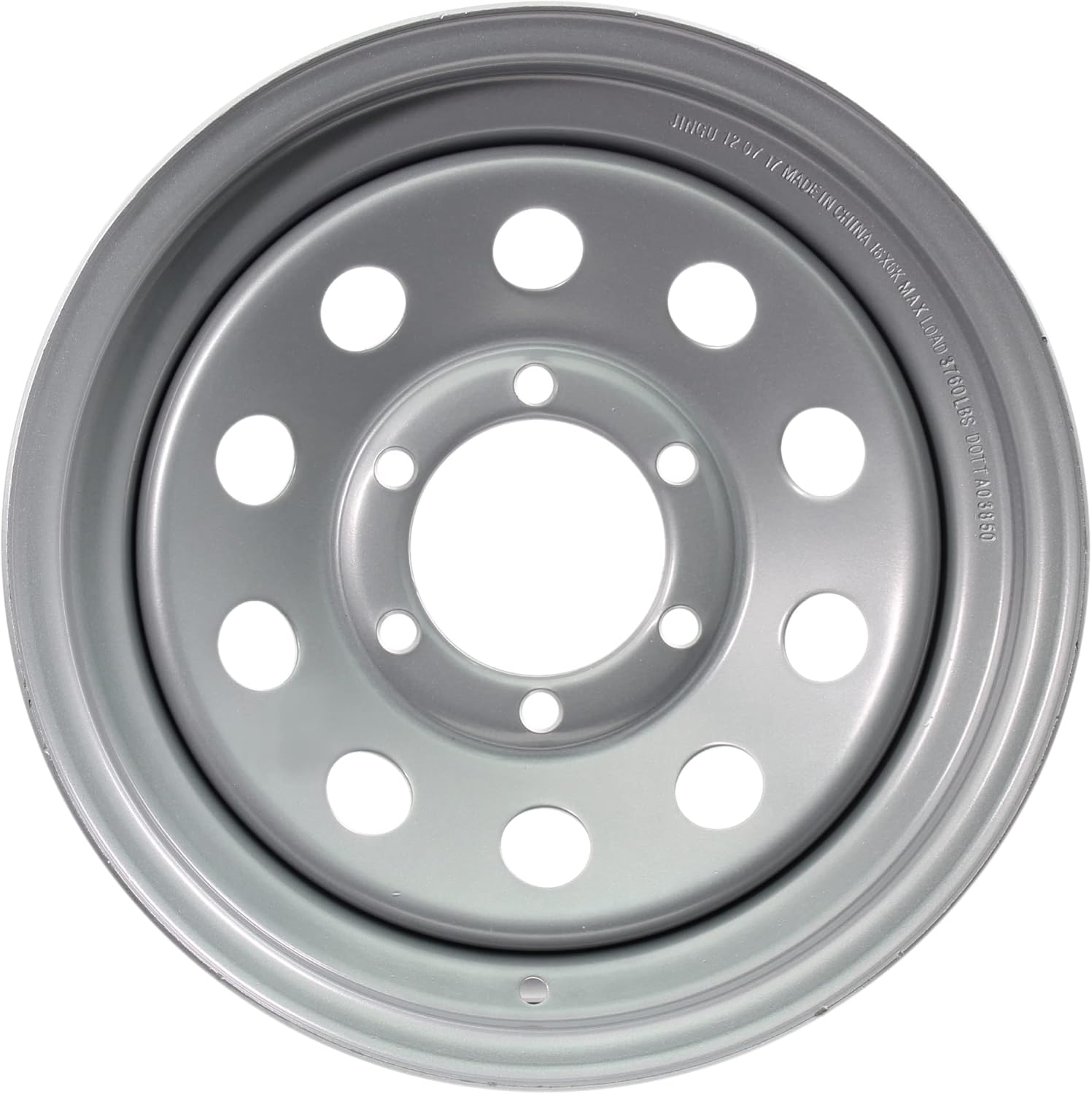 eCustomrim Trailer Wheel Rim 16X6 6 Lug Silver Modular