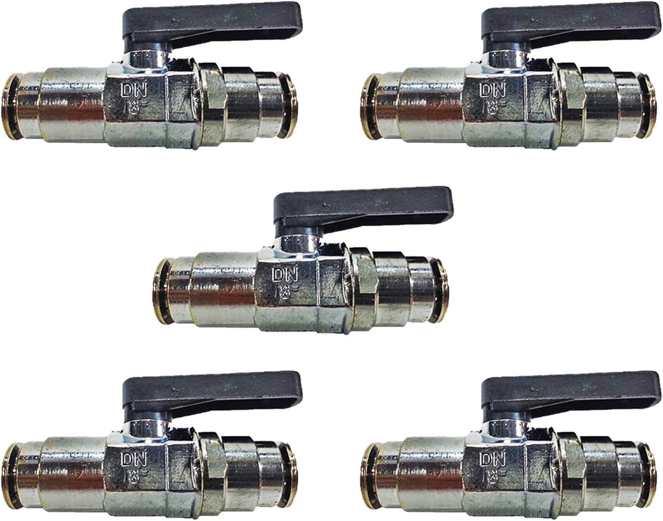 3/8 in Line On/Off Valve- Pack of 5