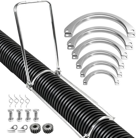 200–600mm HDPE Corrugated Pipe Tensioner Tool, Heavy Duty Manual Docking Pipeline Installation Tool, Universal HDPE Pipe Clamp for Drainage, Sewer & Construction Projects