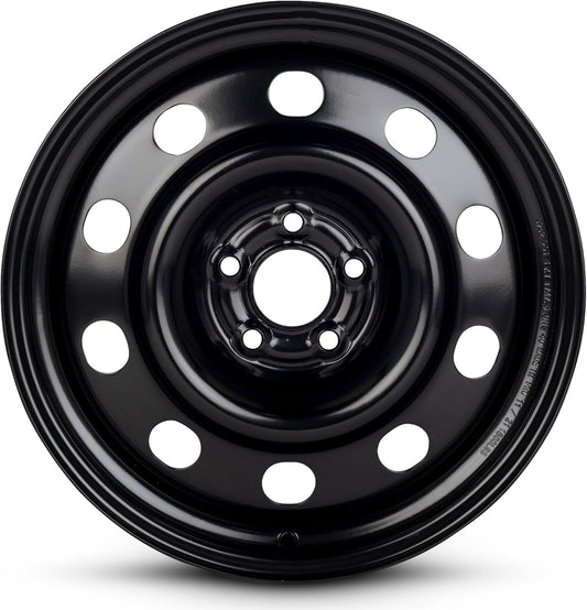 For 2013-2019 Ford Focus 17 Inch Painted Black Steel Rim - OEM Direct Replacement - Road Ready SUV Wheel