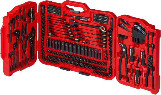 STARWORK TRUE MECHANIC 312-Piece Mechanics Tool Set and Socket Set, Professional, SAE\/Metric