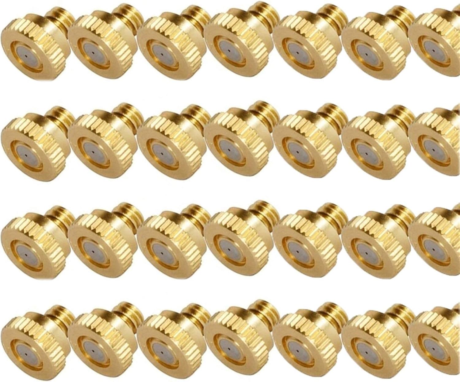 Pfeilzieher 80pcs misting nozzles kit for Cooling System Brass Mister nozzles Garden Water Mister Fog nozzles for Patio Outdoor misting System Size 0 6mm