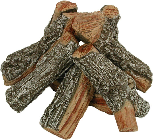 Rasmussen 12 Inch Bark/Split Fire Pit Logs - Round Stack