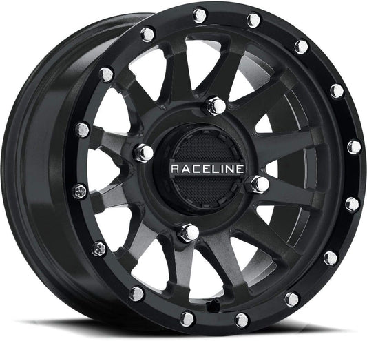 Raceline A95B Trophy 14x7 4x156 +10mm Satin Black Wheel Rim 14" Inch