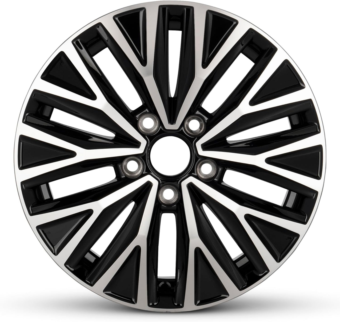 For 2019-2021 Volkswagen Jetta 16 Inch Machined Face with Painted Inlay Black Rim - OE Direct Replacement - Road Ready Car Wheel