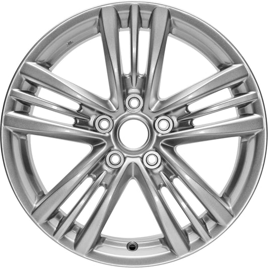 Factory Wheel Replacement New 17x7.5" 17 Inch Aluminum Alloy Wheel Rim for Infiniti G37 2010 2011 2012 2013 | ALY73724U20N | Direct Fit - OE Stock Specs