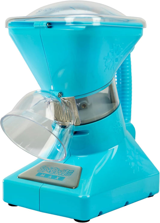 SNOWIE - Little Snowie Max Snow Cone Machine - Premium Shaved Ice Maker, With Powder Sticks Syrup Mix, Entrepreneur Kit, Light Blue