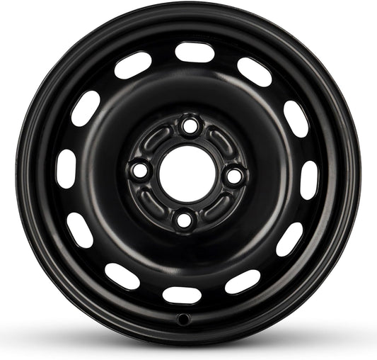 For 1995-2000 Ford Contour 14 Inch Painted Black Rim - OE Direct Replacement - Road Ready Car Wheel