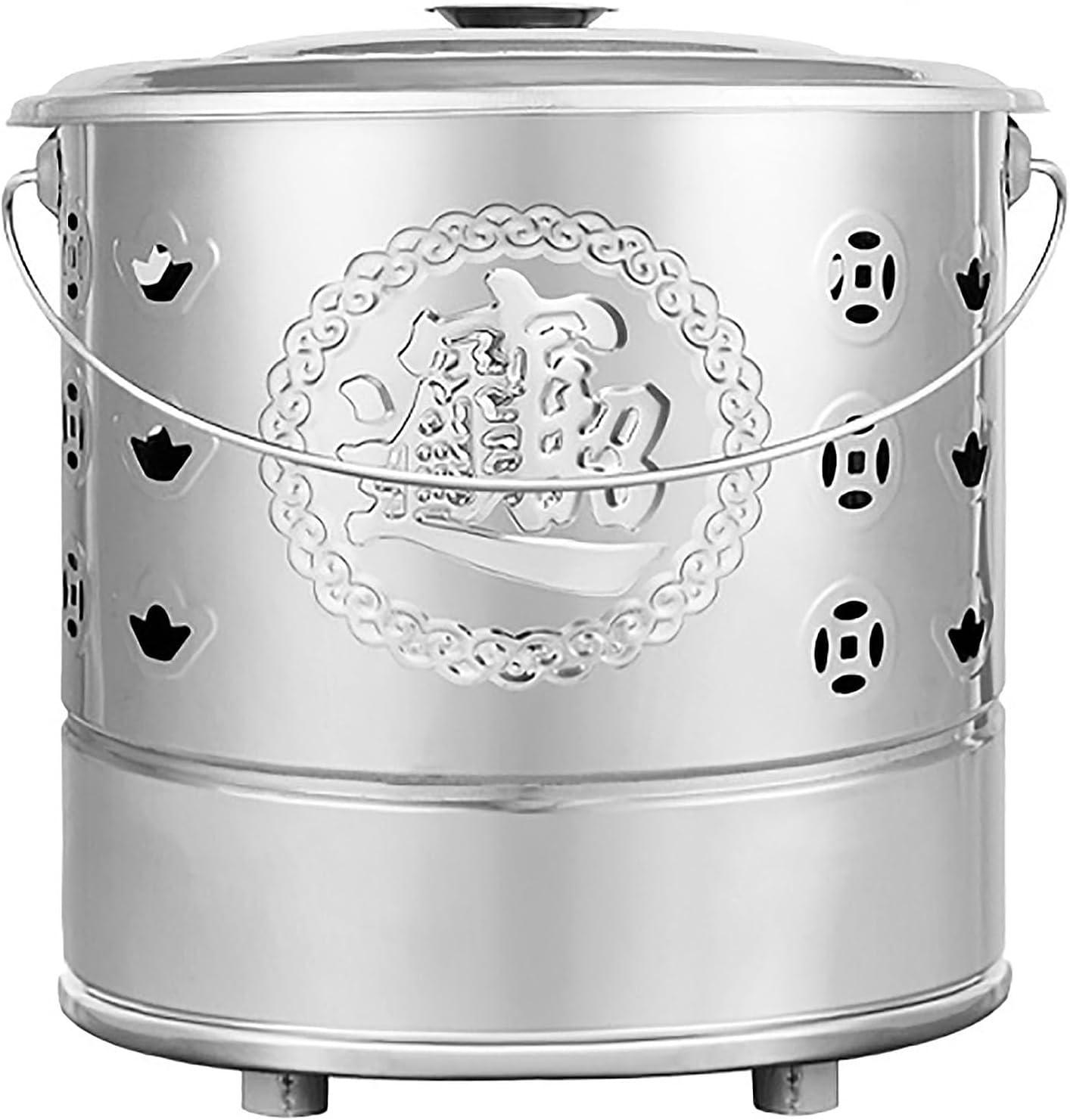 Incinerator, Burn Barrel, Yard Waste Incinerator, Incinerator Burn Barrel, Outdoor Fire Pits, for Paper Leaf, Trash, Wood, Backyard Bonfire (Size : X-Large)