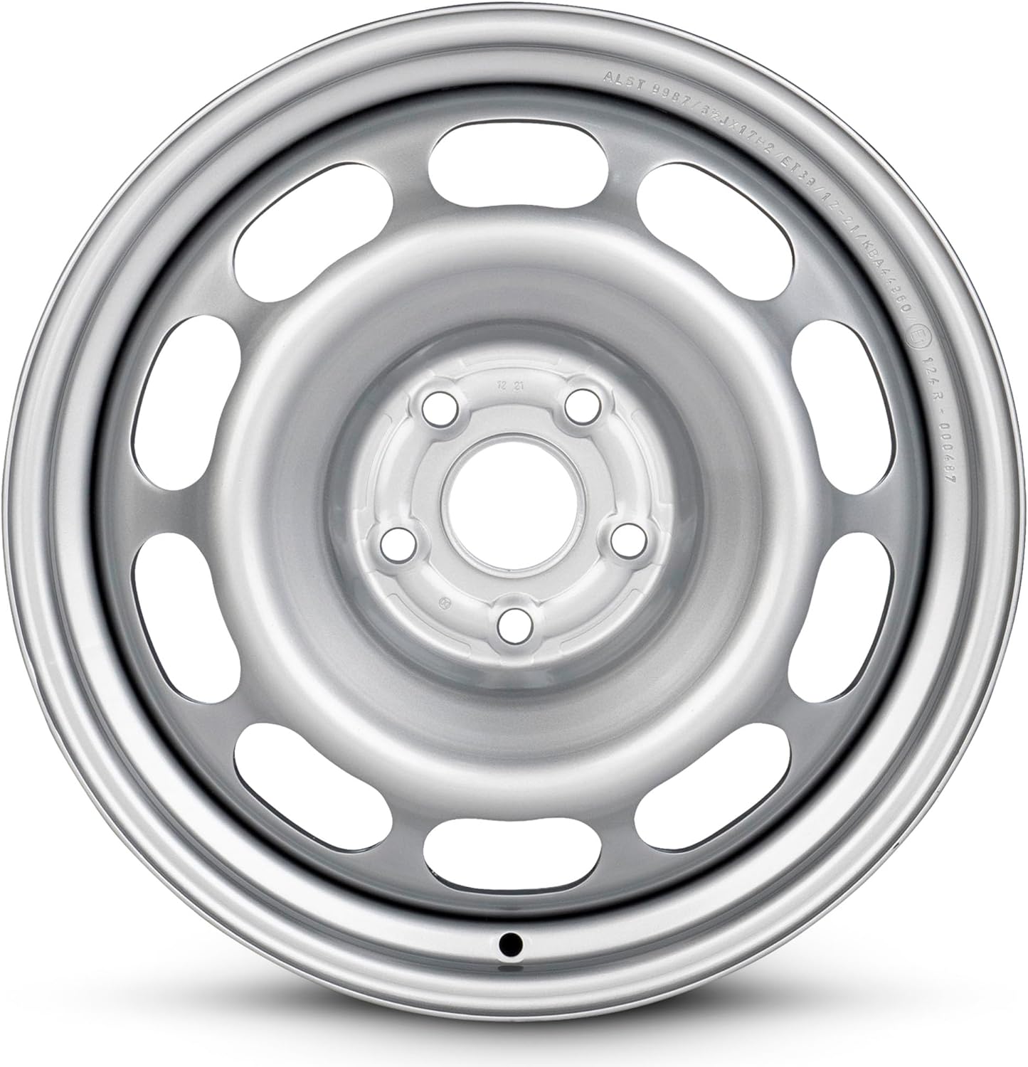 For 01-07 Toyota Highlander 17 Inch Painted Silver Steel Rim - OE Direct Replacement - Road Ready SUV Wheel