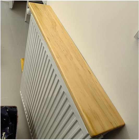 Radiator cover for old radiator，Radiator cabinet， Radiator Shelf Wooden Floating To Block Heat for Kitchen Dining Room Studio Campervan(Wood (Lxwxh),190x20x2.2cm)
