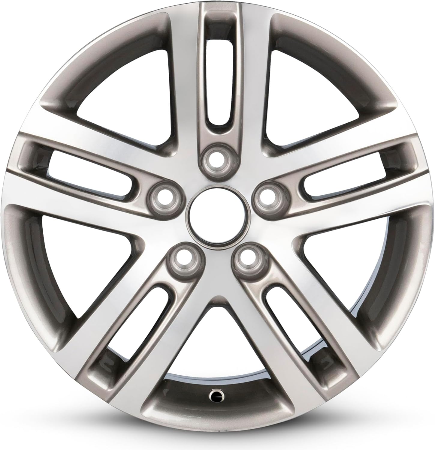 For 2005-2014 Volkswagen Jetta 16 Inch Machined Gray Alloy Rim - OEM Direct Replacement - Road Ready Car Wheel