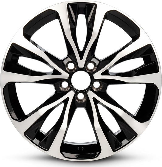 For 2017-2019 Toyota Corolla 17 Inch Machine Black Alloy Rim - OEM Direct Replacement - Road Ready Car Wheel