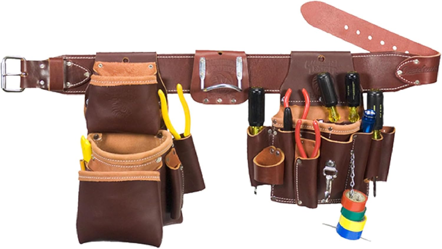 Occidental Leather Pro Electrician Set - Medium - 23 Pockets & Tool Holders - Premium Top-Grain Leather - Made in USA