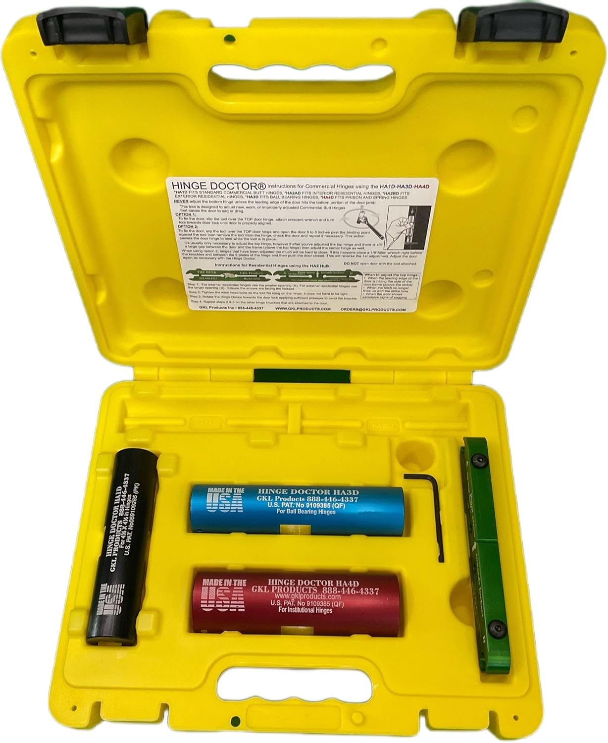 Hinge Doctor Full Set HA1234 Door Hinge Adjustment Tool Set GKL