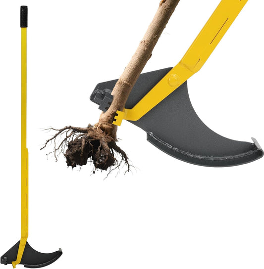 Heavy-Duty Tree Puller, Fully Uproots Woody Stems ¼ inch - 2 inches, Large Size Root Puller Tool, Suitable for Most Root Systems, Save The Cost of Professional Landscape Designers