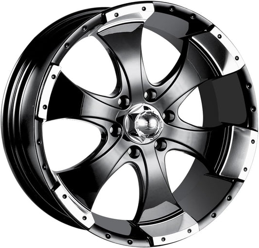 Ion Alloy 136 Black Machined Wheel (15x6"\/5x114.3mm)
