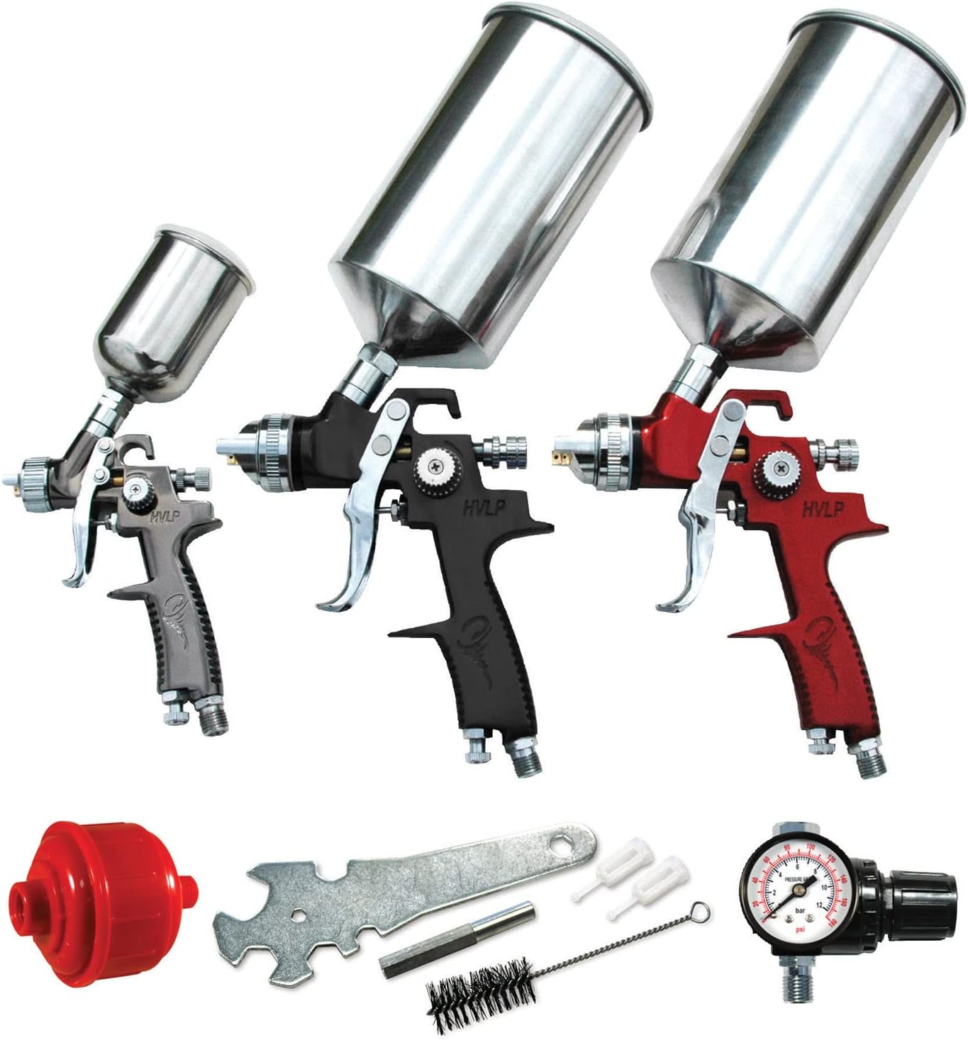 ATD Tools 6900 9-Piece HVLP Spray Gun Set