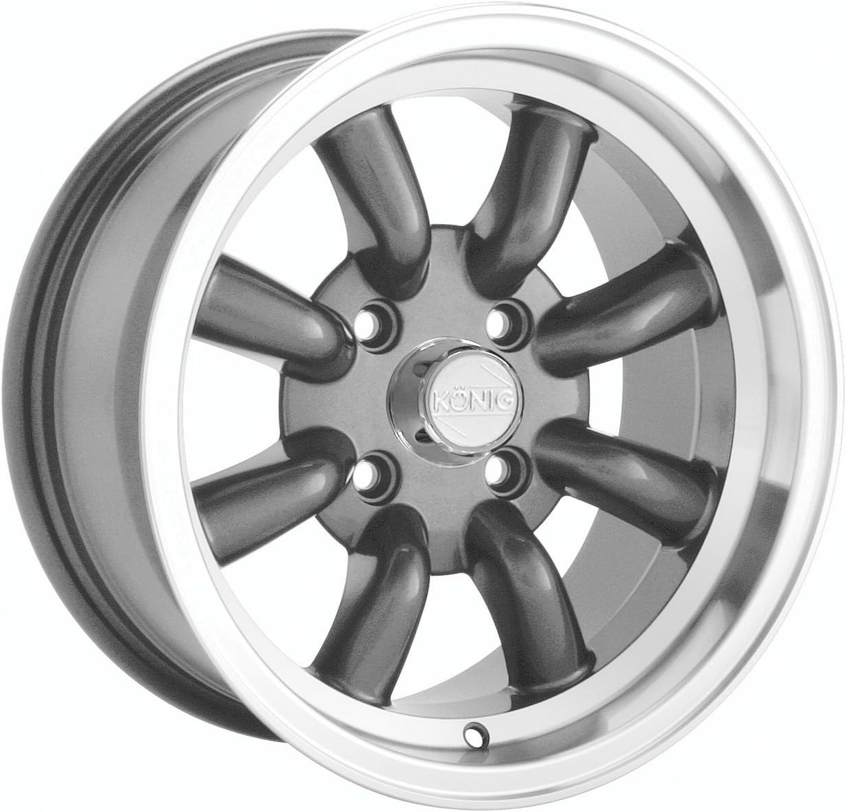 Konig Rewind Graphite Wheel with Machined Lip (15x7"/4x114.3mm)