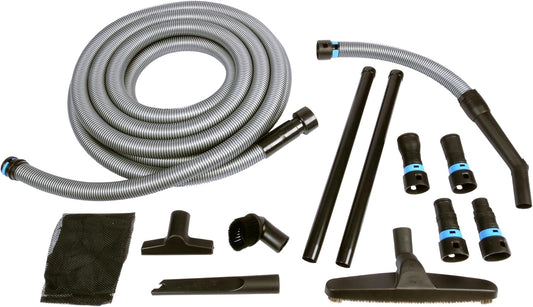 Quick Click Multi-Brand Power Tool Dust Collection Adapter Set and Full Cleanup Vacuum Accessories with 30 Ft. Hose for Home and Shop Wet\/Dry Vacuums
