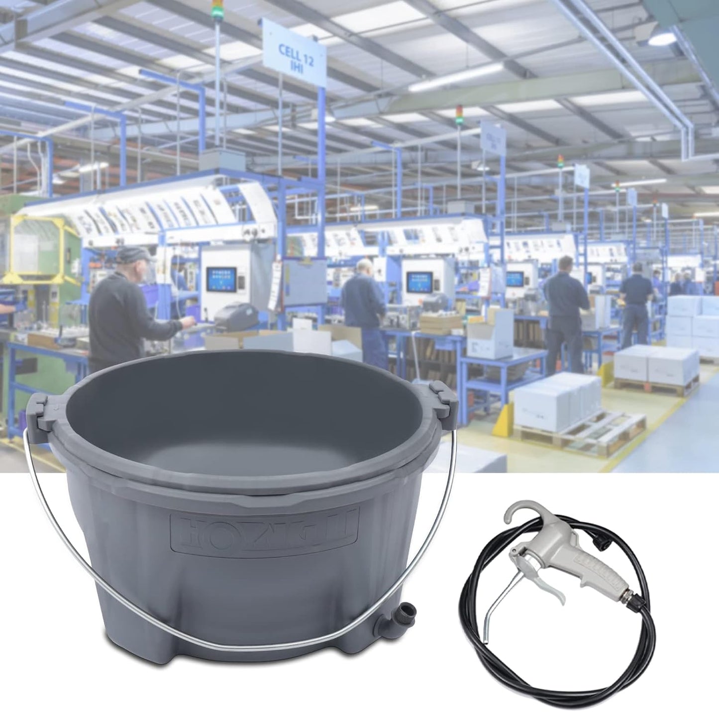 Handheld Plastic Bucket Oiler Lubricator Barrer, Handheld Bucket Oiler Light Oil Barrer, For Machine Pipe Threader Tool