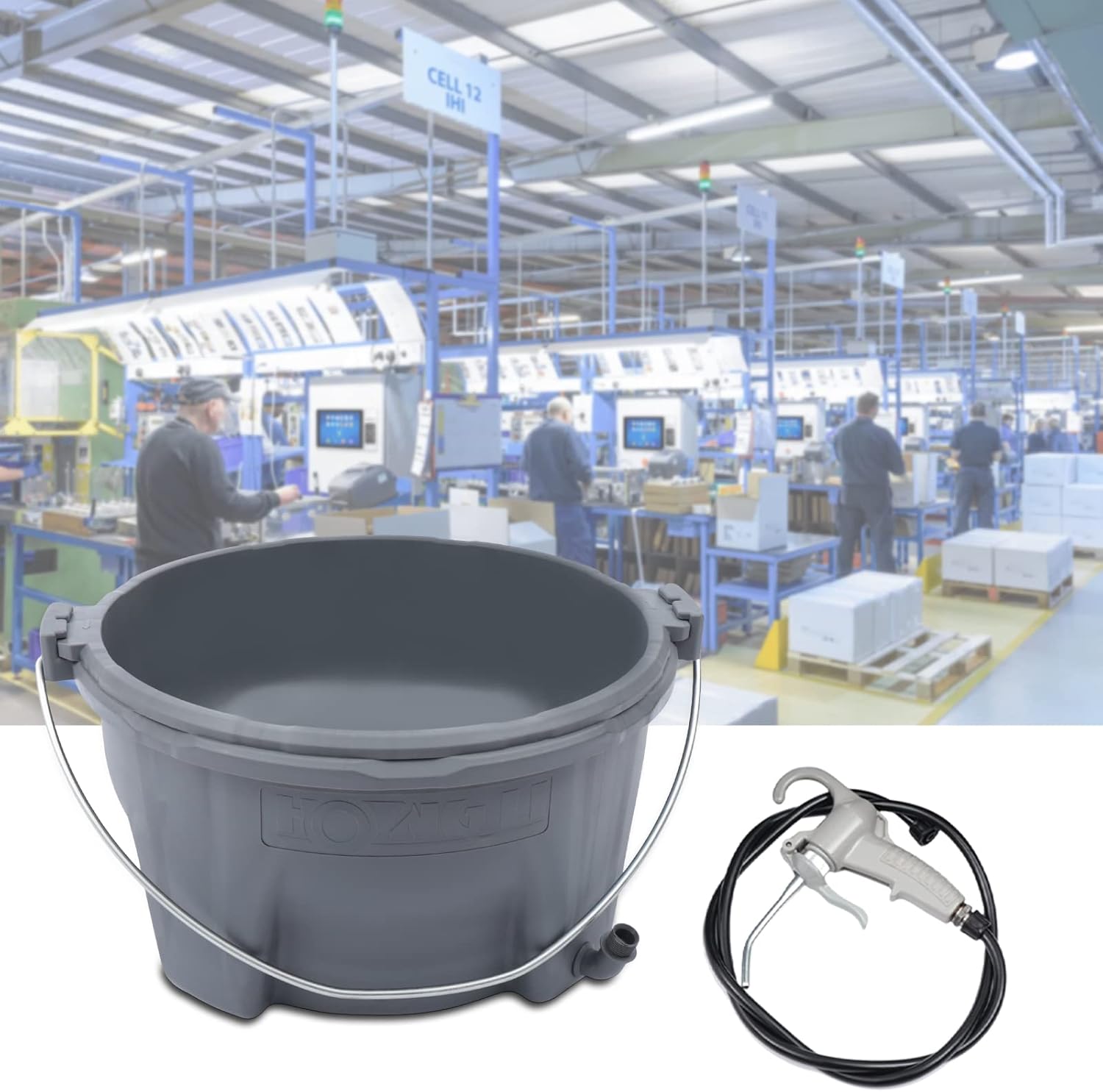 Handheld Plastic Bucket Oiler Lubricator Barrer, Handheld Bucket Oiler Light Oil Barrer, For Machine Pipe Threader Tool