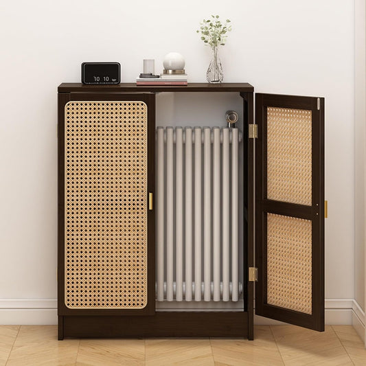 SHACNGI Rattan Radiator Cover Heating Cabinet, Steam Radiator Covers For Home, Shields Pipes For Living Room, Hallway, Easy Installation (One color, 50x70x25cm\/19.7x27.6x9.8in)
