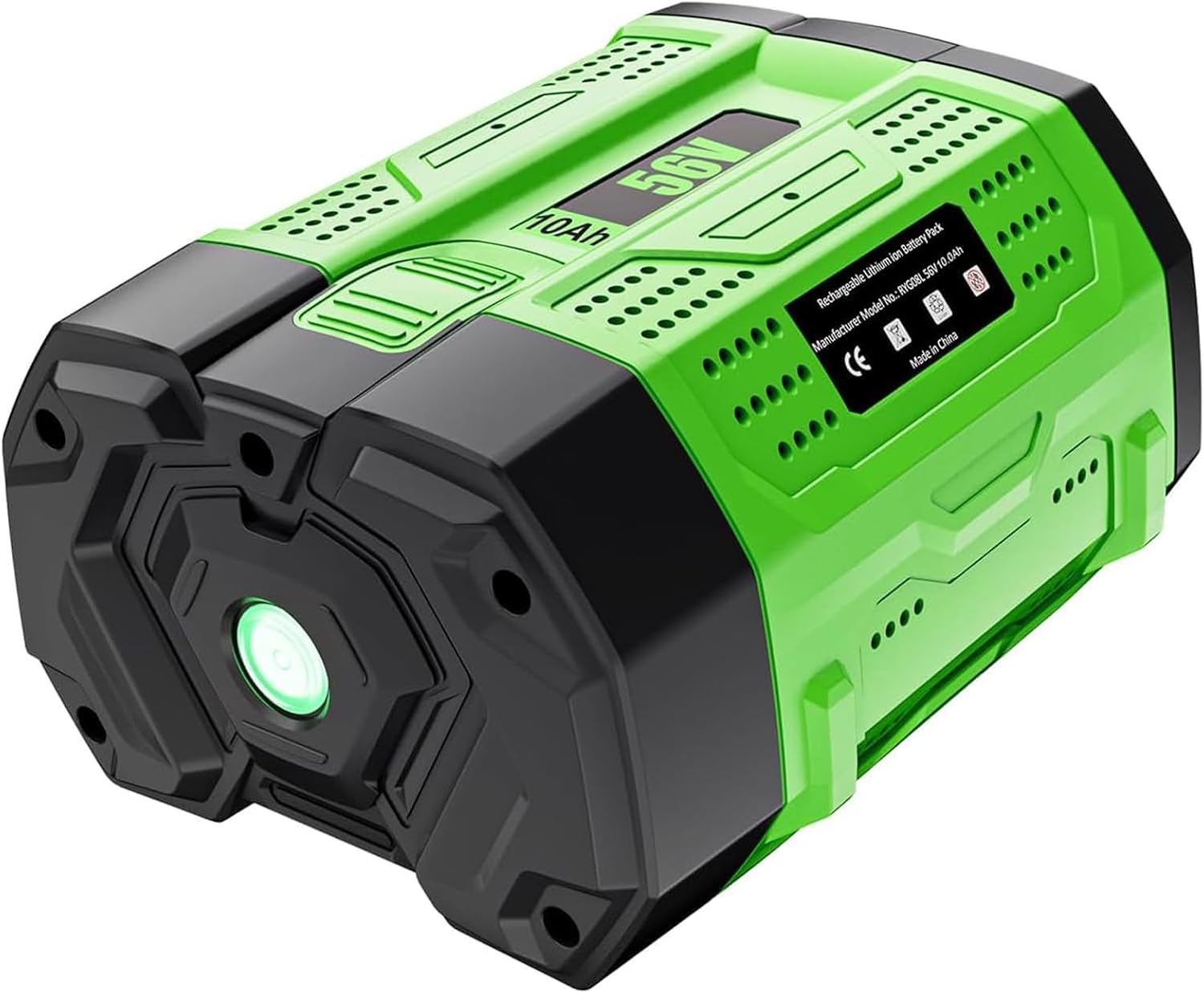 Upgrade 10000mAh BA2800 Replacement EGO Batterty Lithium ion Compatible with EGO 56 Volt Battery 10000mAh BA4200 CS1604 CS1804 CS1403 HT2400 LB6504 LB5804 LB6500 LB4800 Cordless Power Tool (Green)