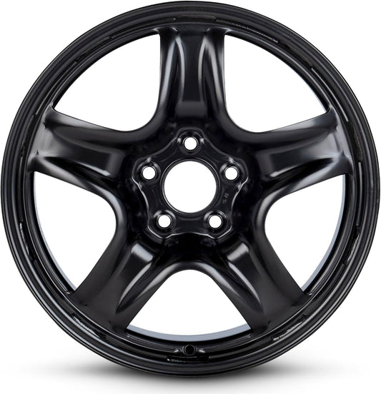 For 2005-2010 Chevrolet Cobalt 17 Inch Black Painted Steel Rim - OE Direct Replacement - Road Ready Car Wheel
