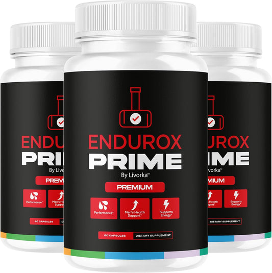 (3 Pack) Endurox Prime Pills for Men - Endurox Prime Capsules Premium All Natural Premium Advanced Formula, Enduroxprime Supplement Pills Overall Health & Wellness Reviews, 180 Capsules for 3 Months