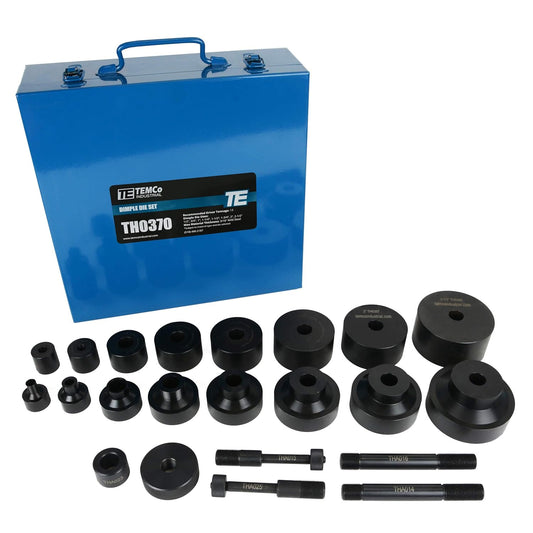 TEMCo TH0370 Dimple Die Set Tool Kit 8pcs: 1\/2" 3\/4" 1" 1-1\/4" 1-1\/2" 1-3\/4" 2" 2-1\/2"