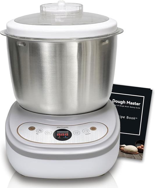 Dough Maker with Ferment Function 7L Large Capacity Dough Mixer,Commercial&Household Bread Mixer for Pizza, Noodles, Bread,Sourdough Kneading Machine with Stainless Steel Bowl, Face-up Touch Panel