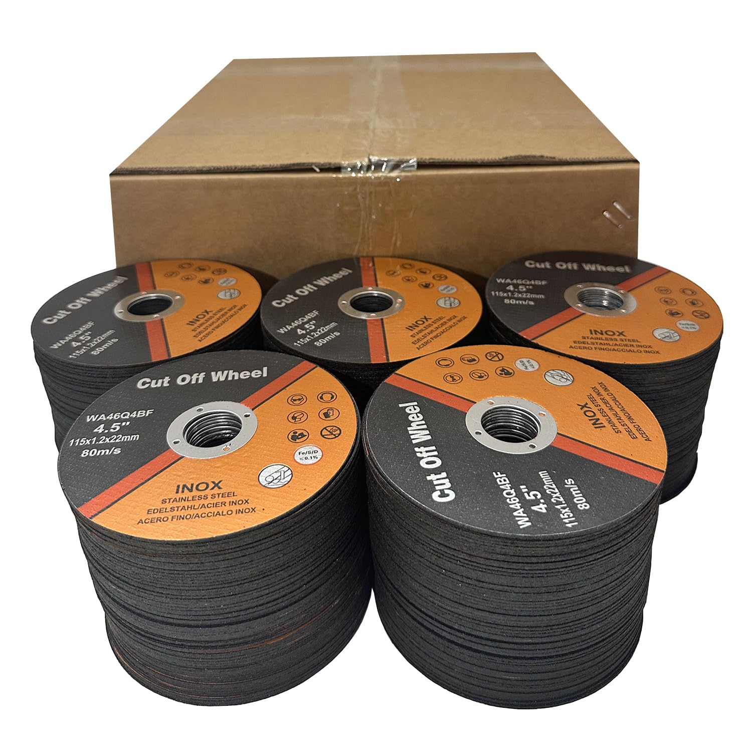 600 PCS Cutting Wheel 4-1/2 Inch Cut Off Wheel 4.5" x.047 x7/8" Cutting Disc Ultra Thin Metal & Stainless Steel,Fits Angle Grinder Saw Grinder Metal Cut Tools