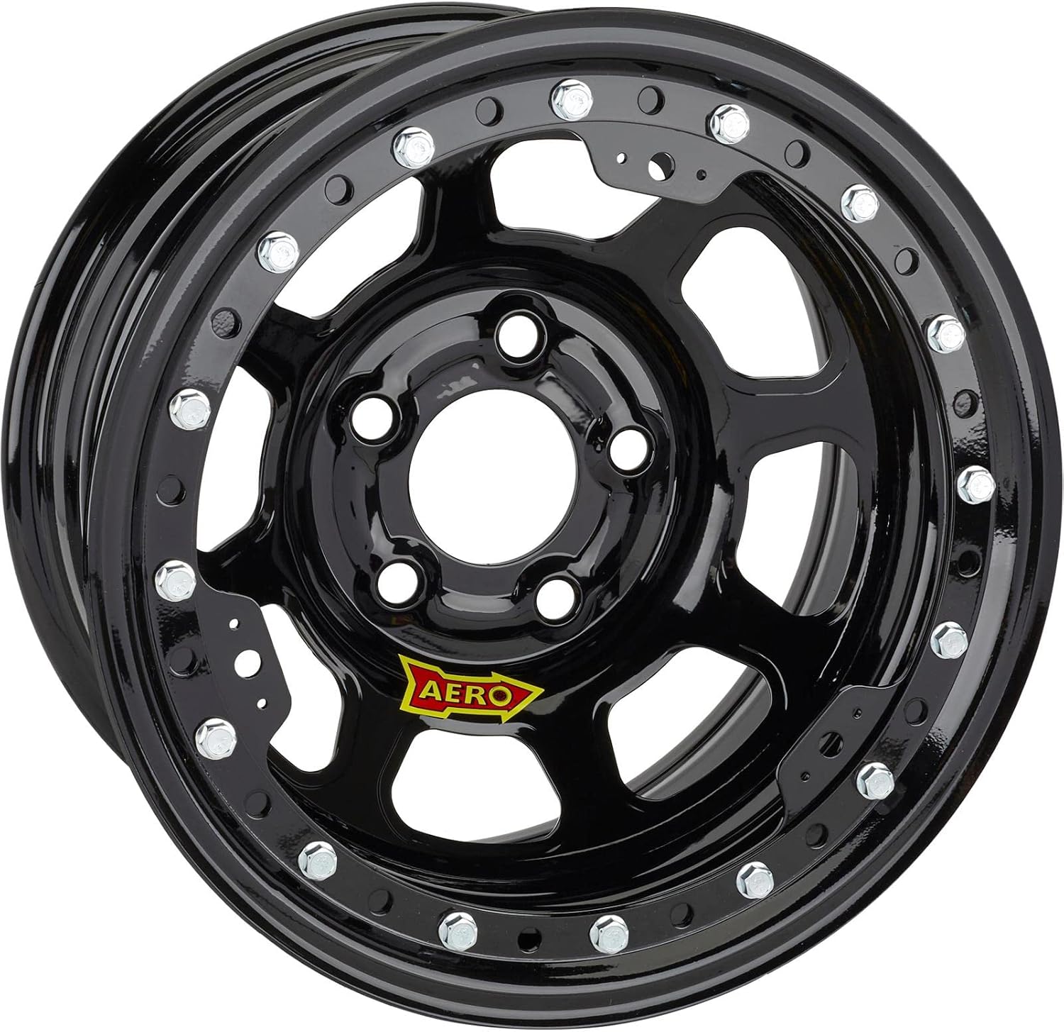Aero Race Wheel 53-184540 15X8 4IN 4.5 BLACK