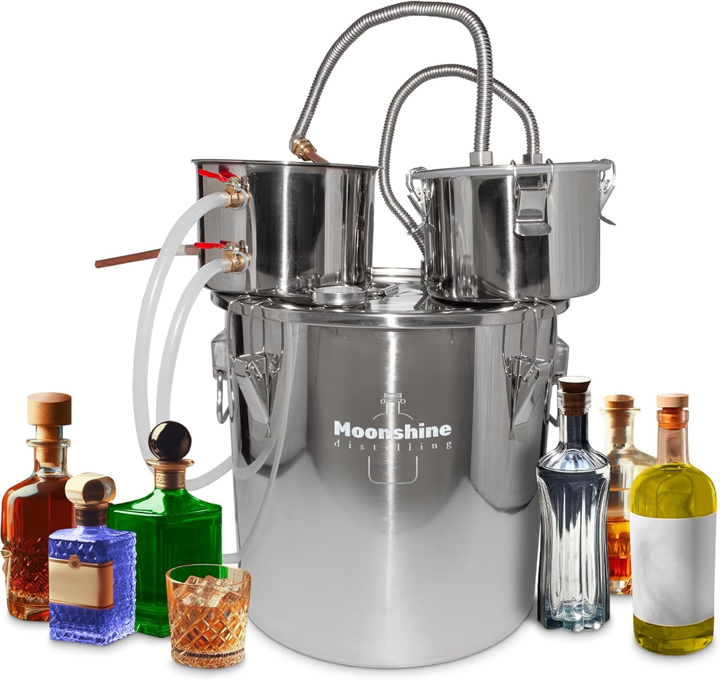 GorillaRock Wine Distiller | Moonshine Still | Wine Making Set (8 Gal (30L))
