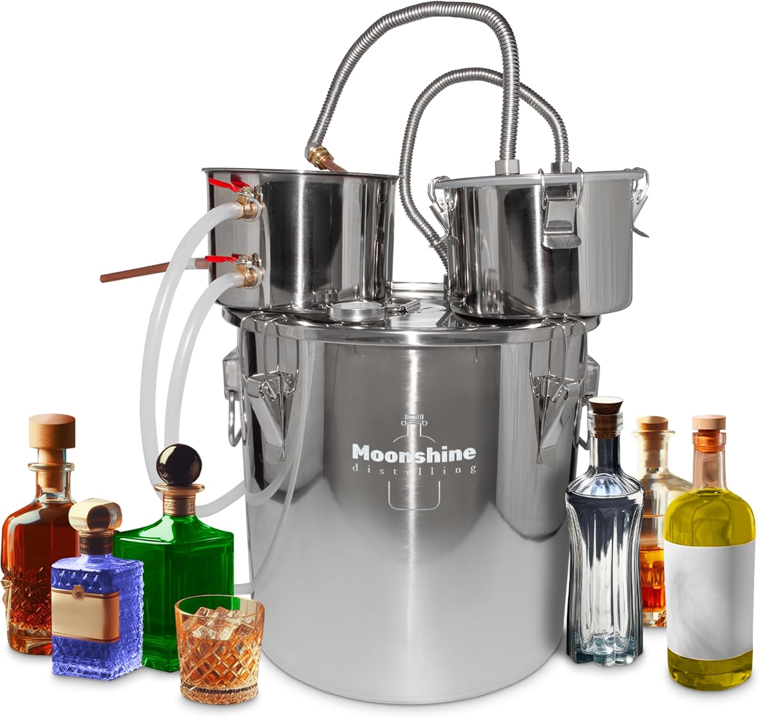 GorillaRock Wine Distiller | Moonshine Still | Wine Making Set (8 Gal (30L))