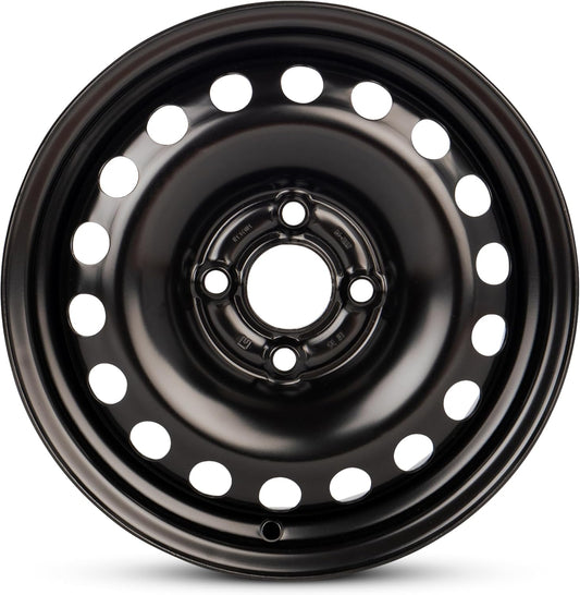 For 1991-2002 Saturn S Series 14 Inch Painted Black Rim - OE Direct Replacement - Road Ready Car Wheel