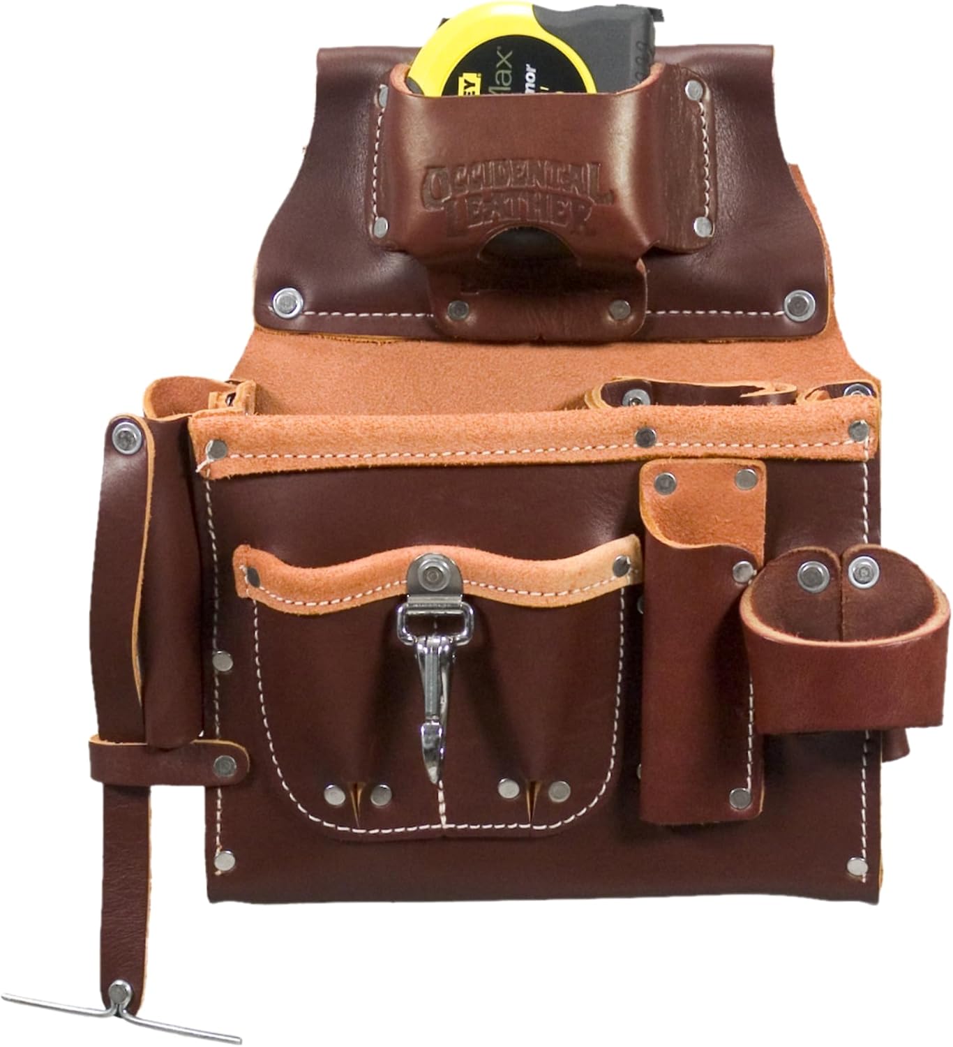 Occidental Leather Engineer’s Tool Case - 17 Pockets & Tool Holders - Made in USA
