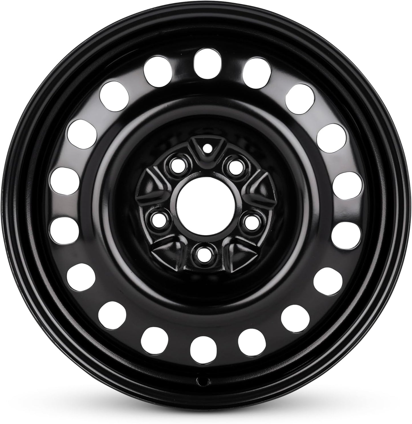 For 08-12 Hyundai Genesis 17 Inch Painted Black Steel Rim - OE Direct Replacement - Road Ready Car Wheel