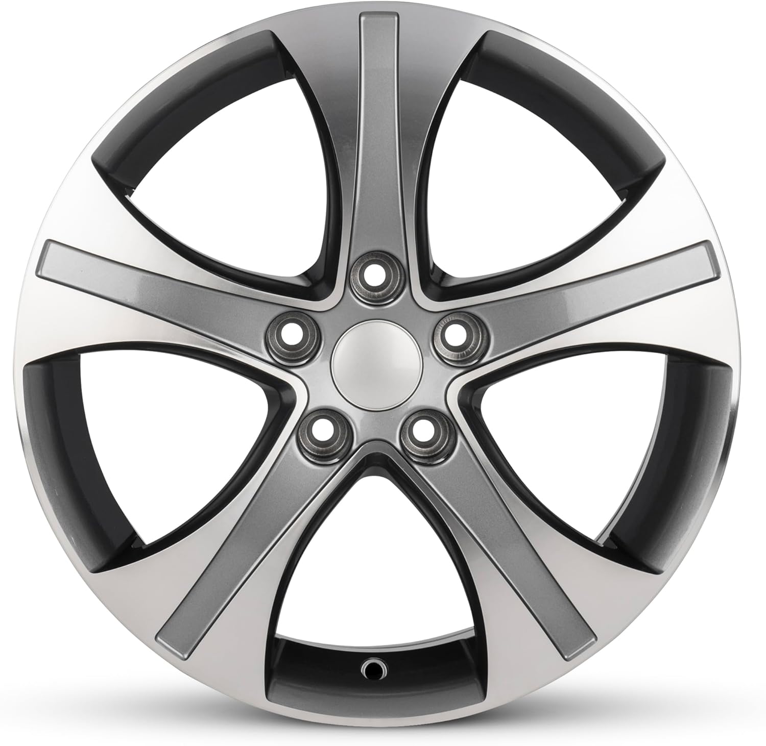 For 2005-2012 Ford Fusion 17 Inch Machined Face Gun Metal Rim - OE Direct Replacement - Road Ready Car Wheel