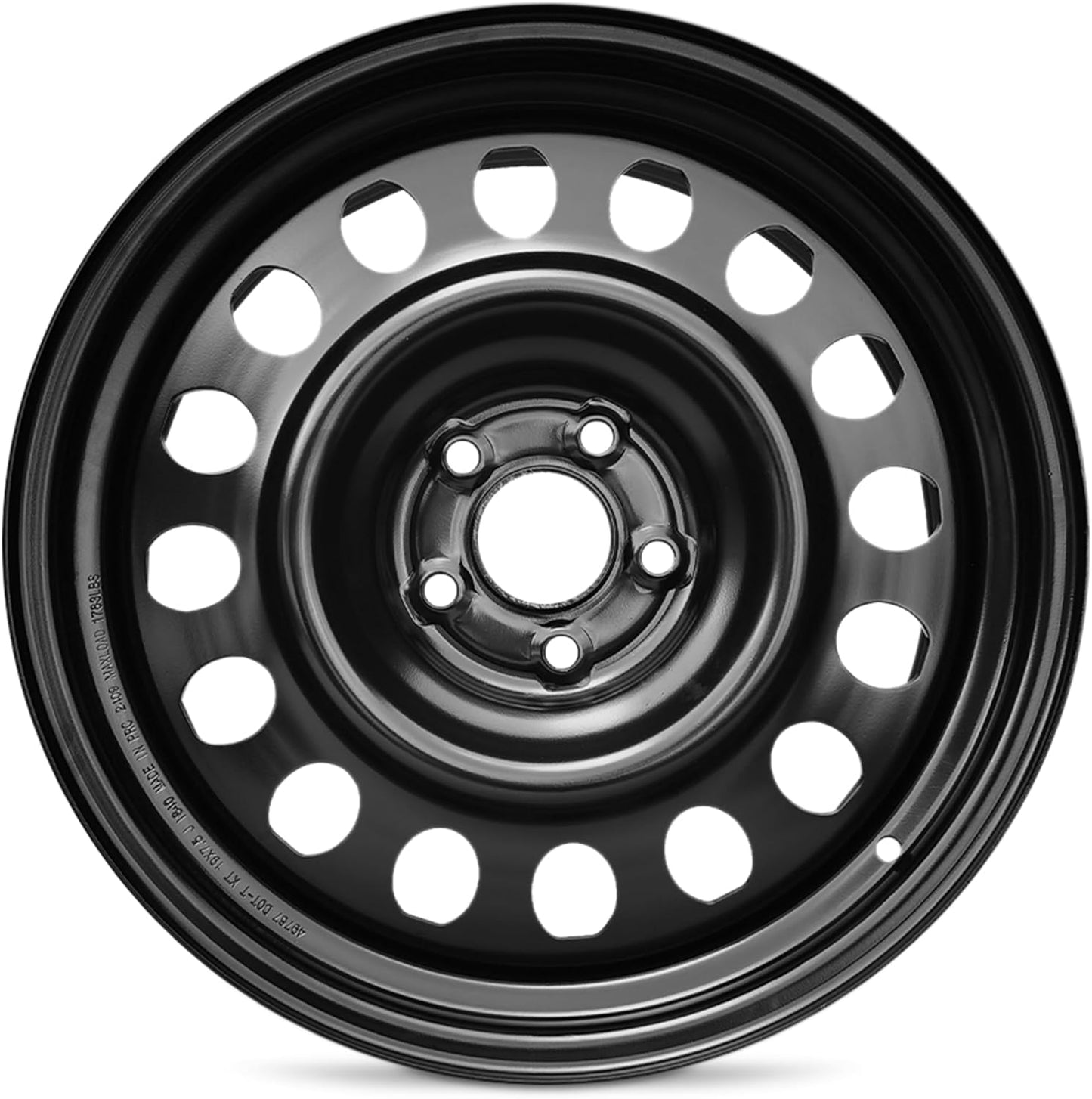 For 2010-2024 Chevrolet Camaro 19 Inch Painted Black Steel Rim - OE Direct Replacement - Road Ready Car Wheel