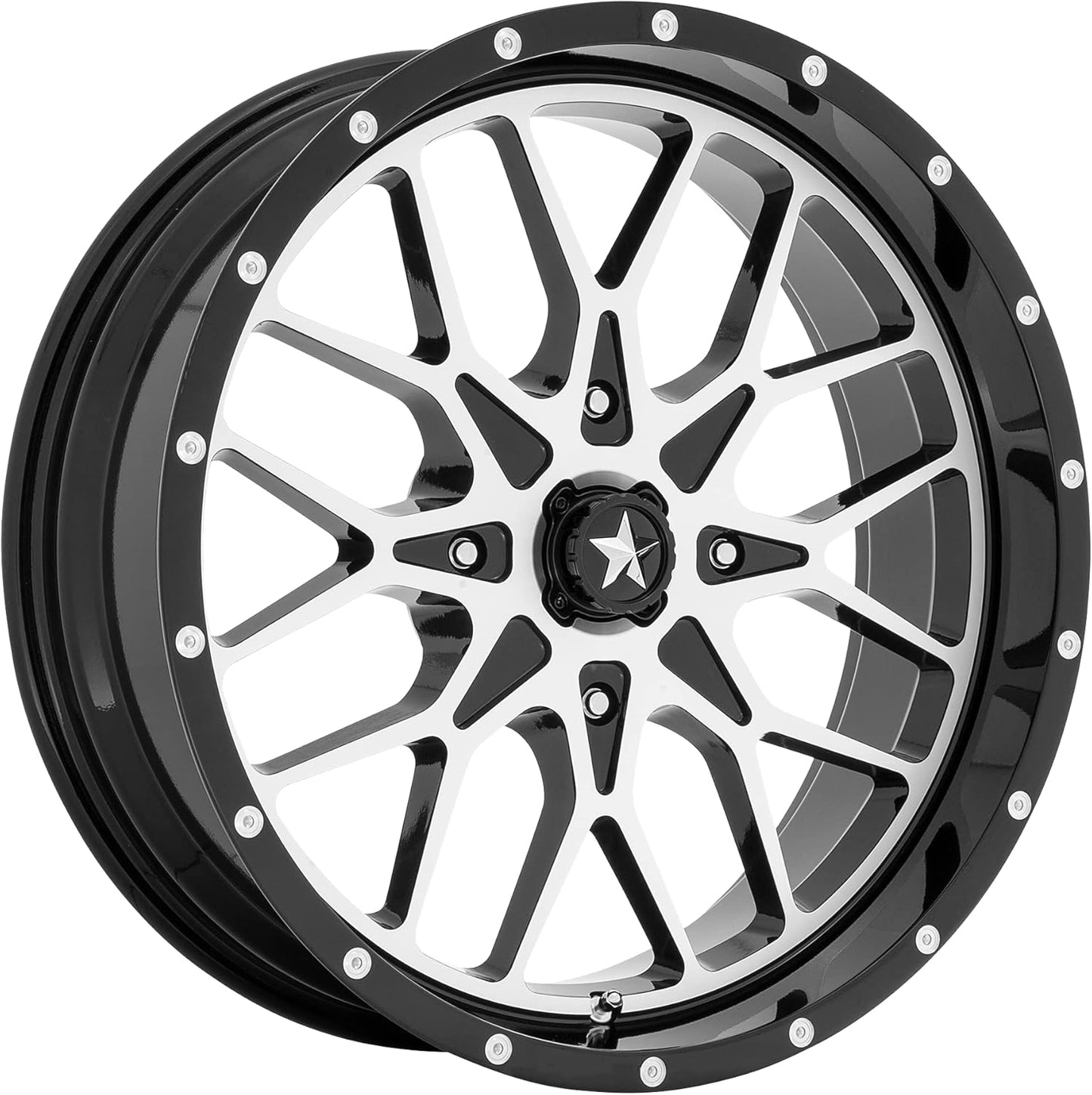 MSA Offroad Wheels MA45 15X7 4X156 G-BLK MACH 10MM - M45-05756